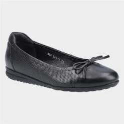 Hush Puppies Jolene Womens Black Leather Shoe