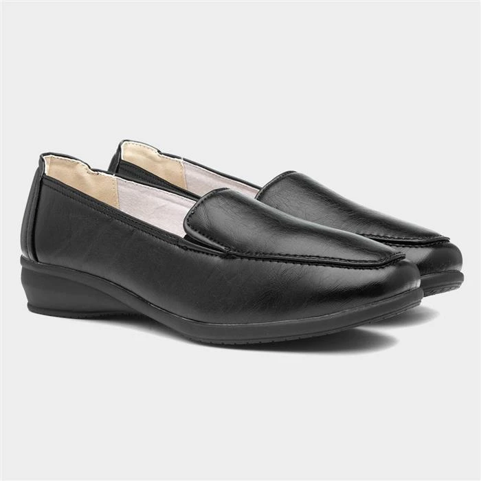 Comfort Plus Sally Womens Black Shoe - Image 5