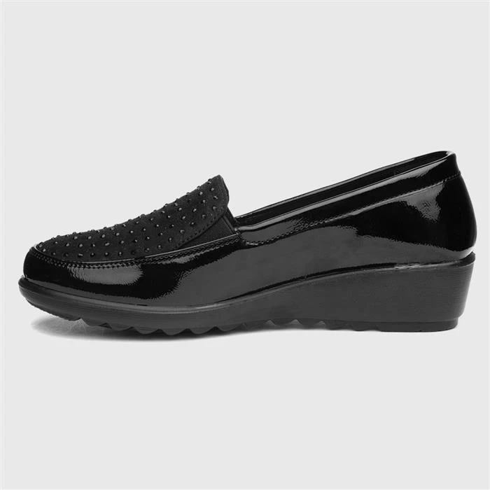 Cushion Walk Susan Womens Black Slip On Shoe - Image 2