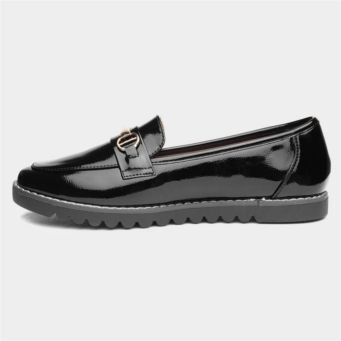 Cushion Walk Carrie Womens Black Patent Loafer - Image 2