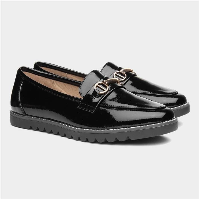 Cushion Walk Carrie Womens Black Patent Loafer - Image 5