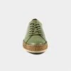 Lazy Dogz Malden Womens Olive Green Leather Shoe