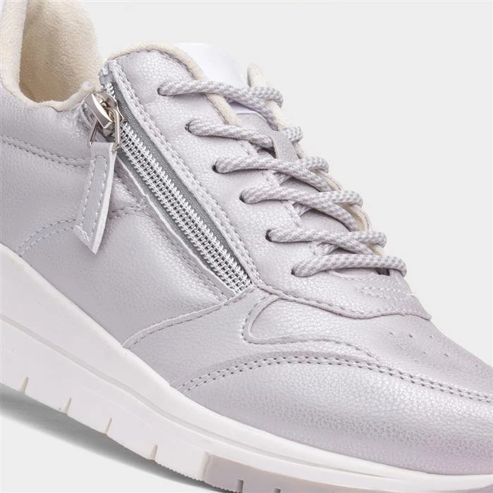 Lilley & Skinner Court Womens Silver Trainers - Image 4