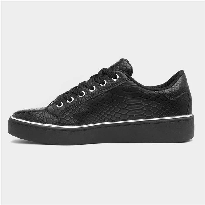 Lilley & Skinner Gym Womens Black Snake Print Shoe - Image 2