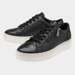 Lotus Stroud Womens Black Leather Casual Shoe