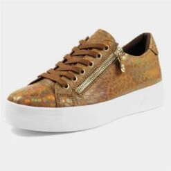 Lunar Charm Womens Metallic Bronze Casual Shoe
