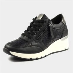 Lunar Saffron Womens Black Casual Trainer