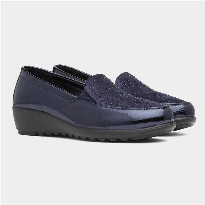 Cushion Walk Susan Womens Blue Casual Shoe - Image 5