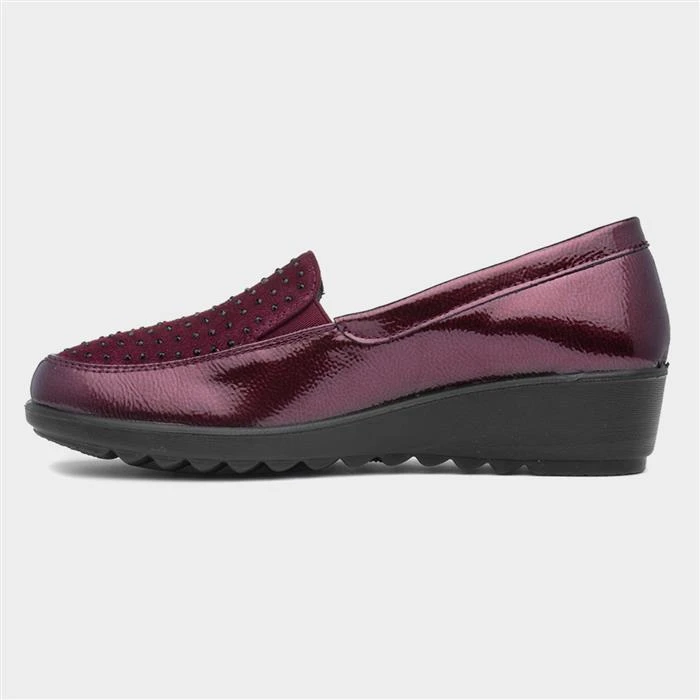 Cushion Walk Susan Womens Red Casual Shoe - Image 2