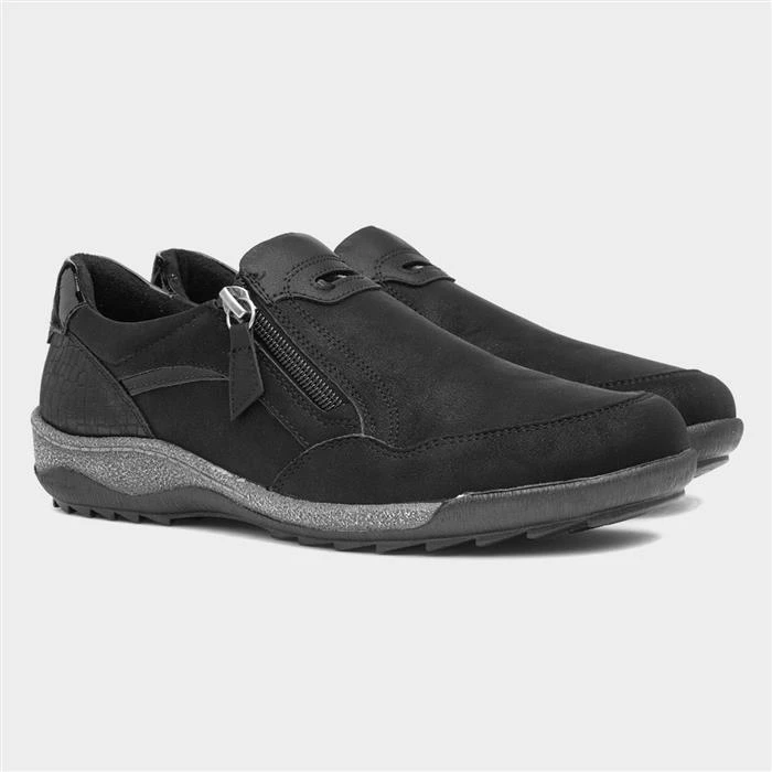 Relife Alison Womens Black Casual Shoe - Image 5