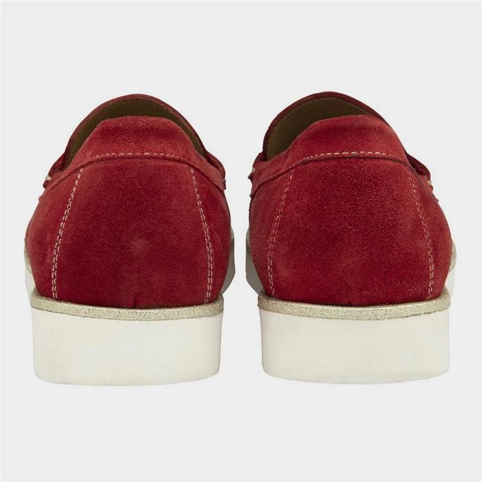Lotus Asher Womens Red Suede Loafer - Image 2