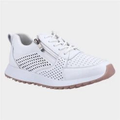 Fleet & Foster June Womens White Lace Up Shoe