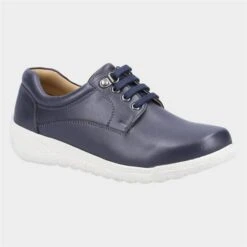 Fleet & Foster Cathy Womens Blue Leather Shoe