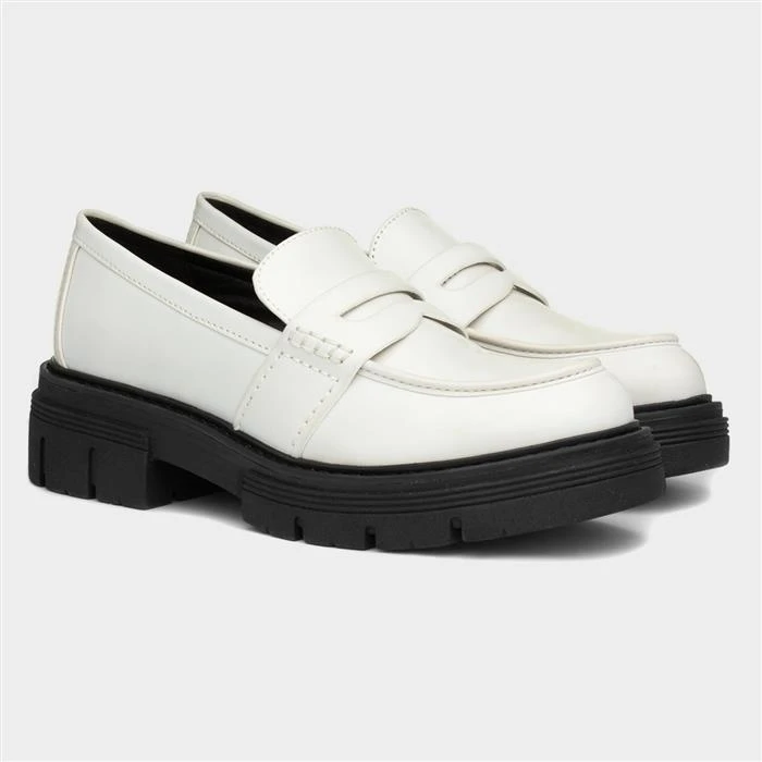 Marco Tozzi Womens Cream Blush Loafer - Image 5