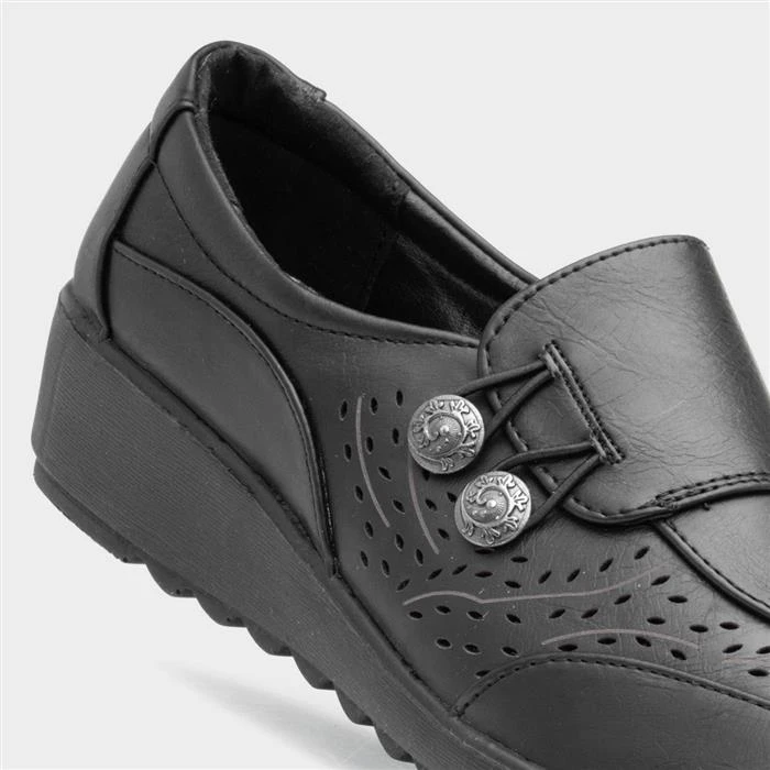 Cushion Walk Emily Womens Black Shoe - Image 4