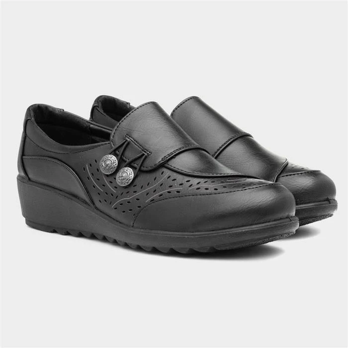 Cushion Walk Emily Womens Black Shoe - Image 5