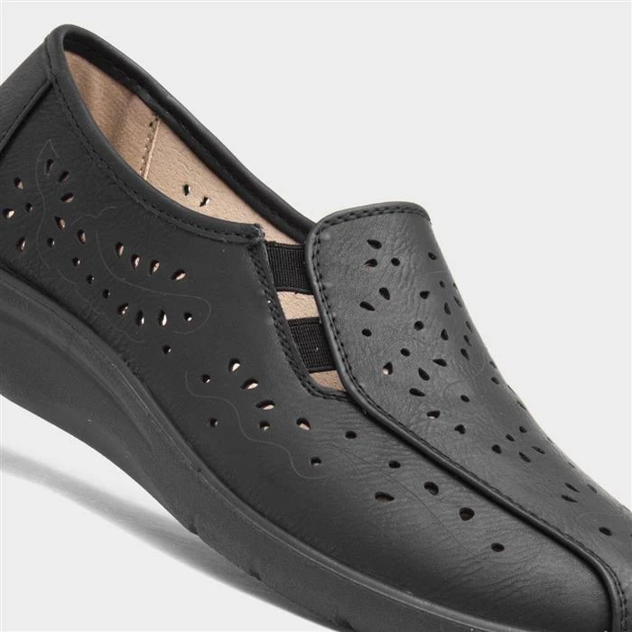 Cushion Walk Grace Womens Black Shoe - Image 4