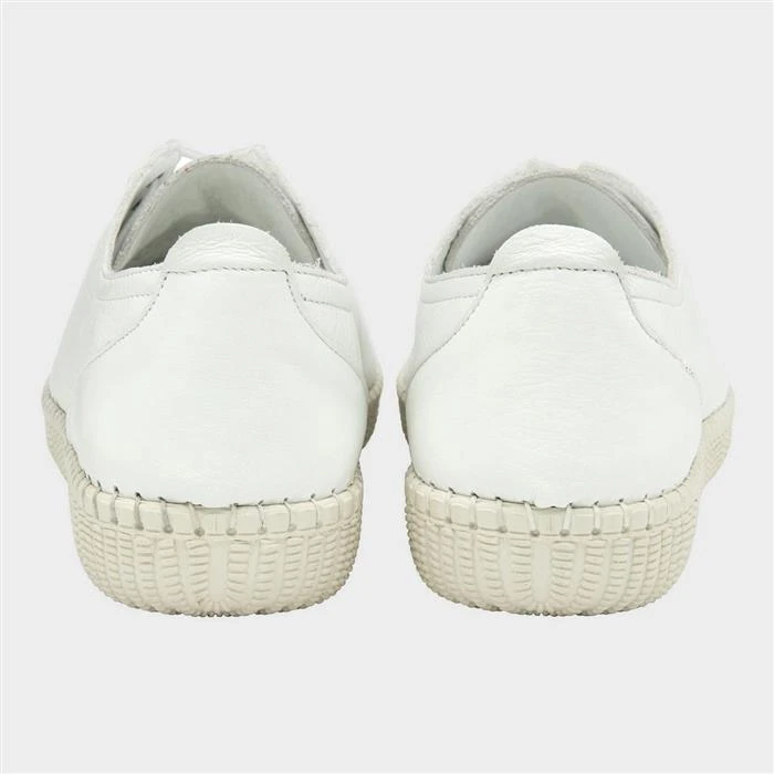 Lotus Juliana Womens White Leather Shoe - Image 2