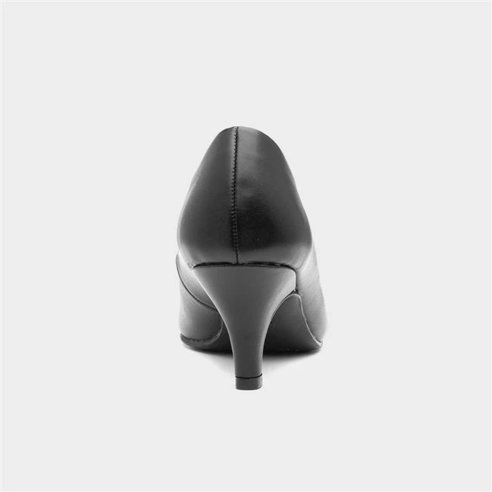 Lilley Viola Womens Black Slip On Court Shoe - Image 3
