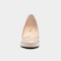 Lilley Viola Womens Nude Patent Heel