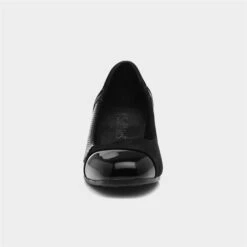 Softlites Vera Womens Black Block Heel Court Shoe