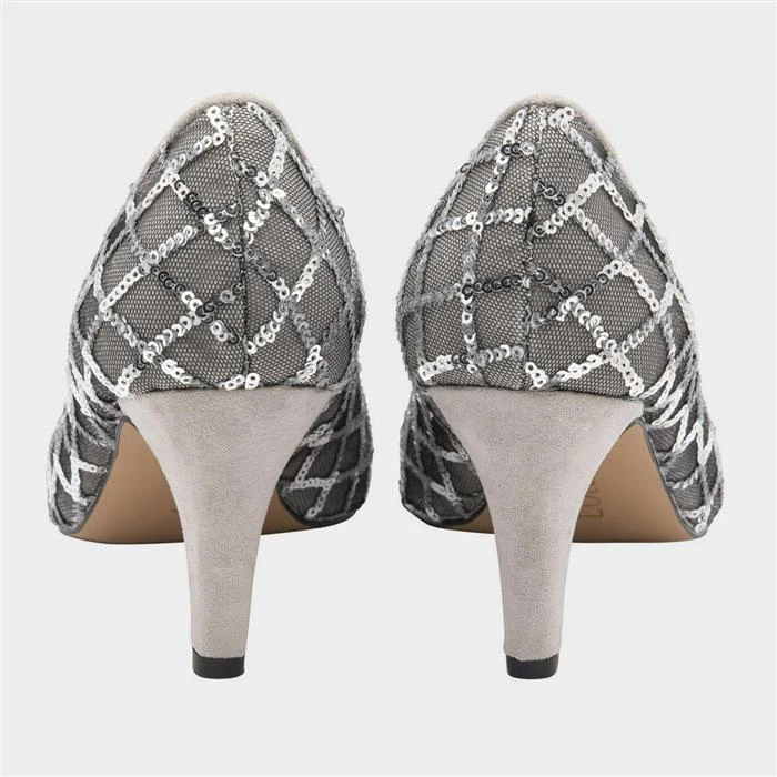 Lotus Lucia Womens Metallic Diamond Sequin Heel - Image 2