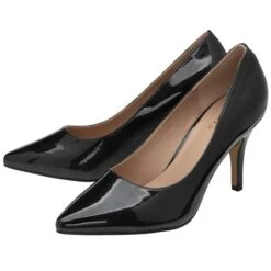 Lotus Roma Womens Black Patent Stiletto Heel