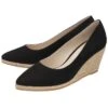 Lotus Giselle Womens Black Wedged Shoe