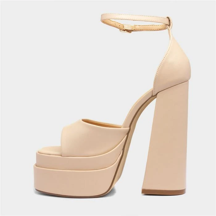Truffle Angel Womens Nude Platform Heel - Image 2