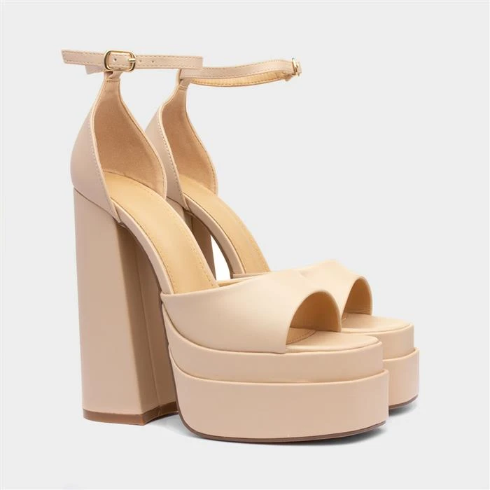 Truffle Angel Womens Nude Platform Heel - Image 5
