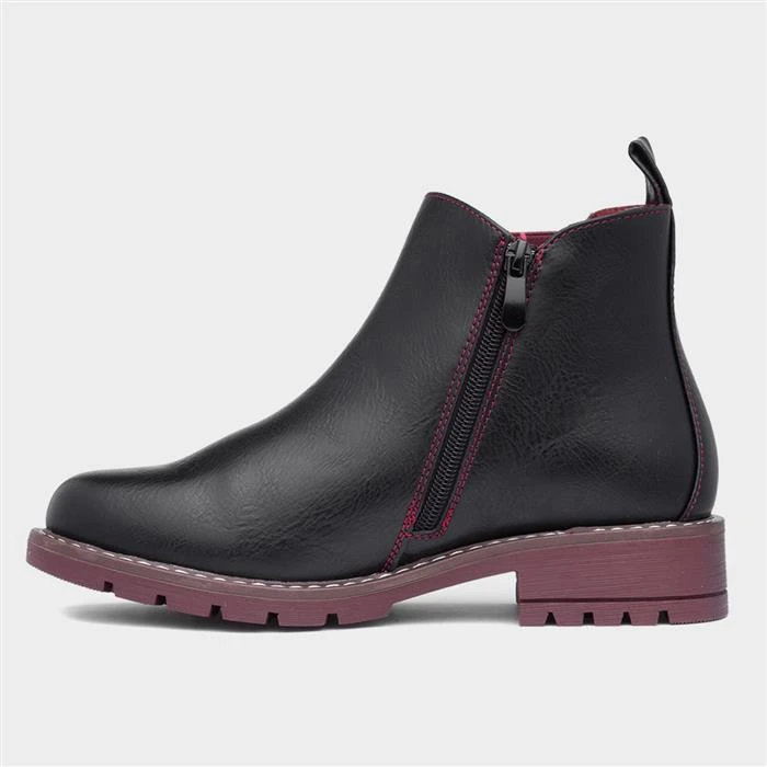 Heavenly Feet Dawlish Womens Black Chelsea Boot - Image 2