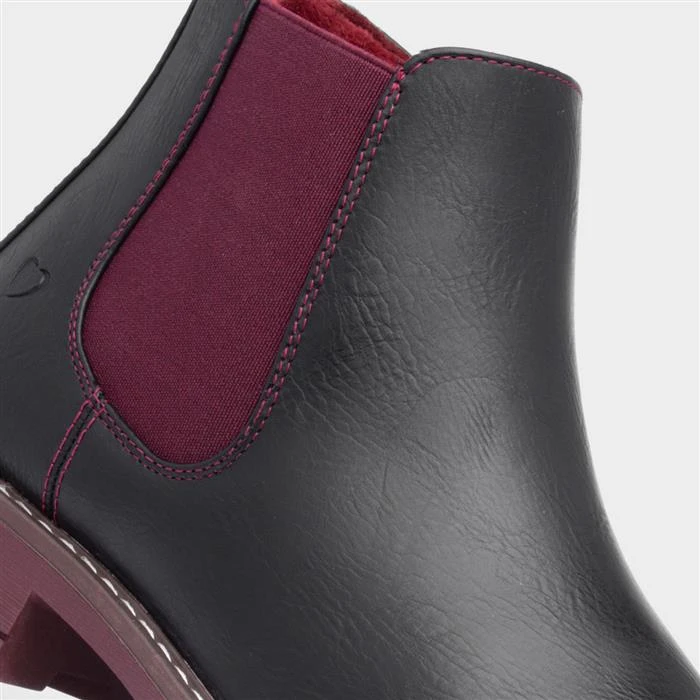 Heavenly Feet Dawlish Womens Black Chelsea Boot - Image 4