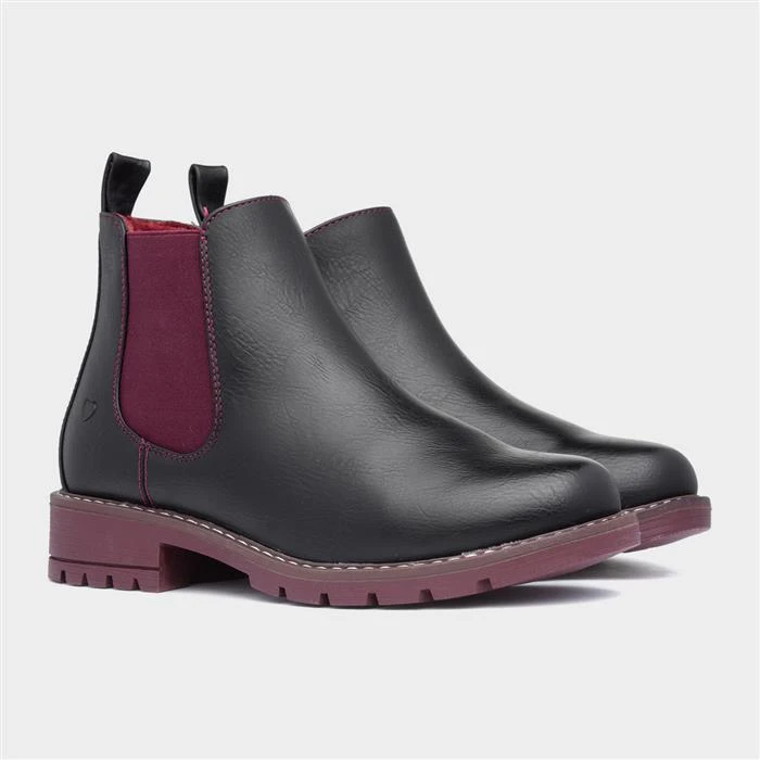 Heavenly Feet Dawlish Womens Black Chelsea Boot - Image 5