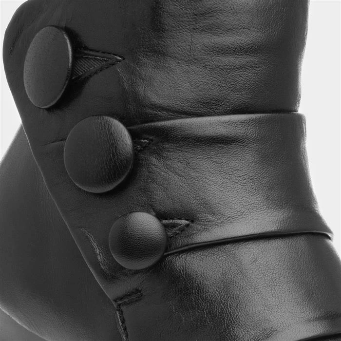 Lotus Prancer Womens Black Leather Heeled Boot - Image 4