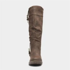 Lilley & Skinner Brown Heeled Calf Buckled Boot