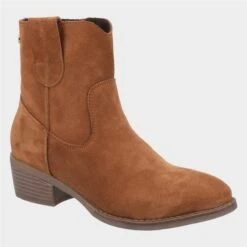 Hush Puppies Iva Womens Tan Ankle Boot