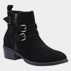 Hush Puppies Jenna Womens Black Ankle Boot