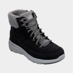 Skechers Glacial Ultra Womens Black Suede Boot