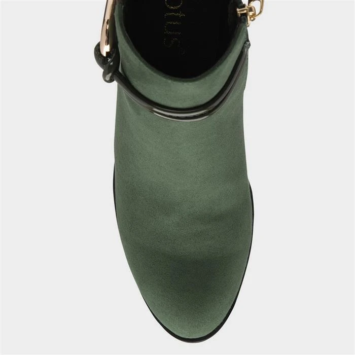 Lotus Autumn Womens Green Heeled Ankle Boot - Image 3