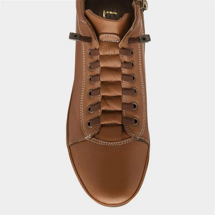 Lotus Frida Womens Tan Leather Ankle Boot - Image 3