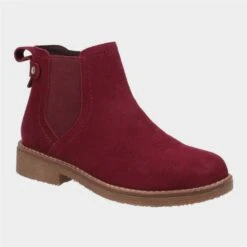 Hush Puppies Maddy Womens Red Leather Boot