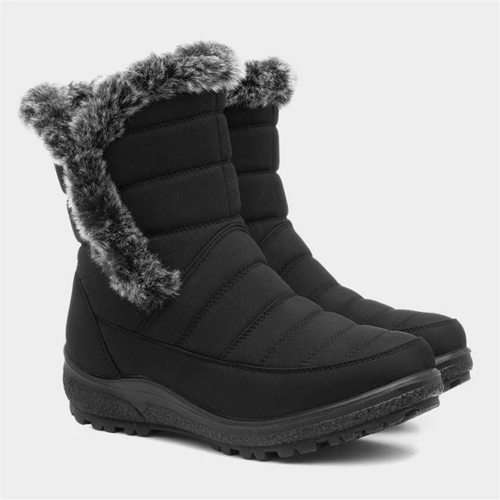 Softlites Joy Womens Black Boots - Image 5