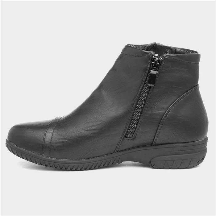 Cushion Walk Stacey Womens Black Ankle Boot - Image 2