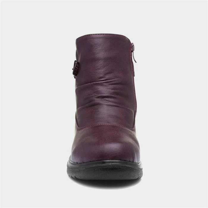 Softlites Jean Womens Purple Ankle Boot