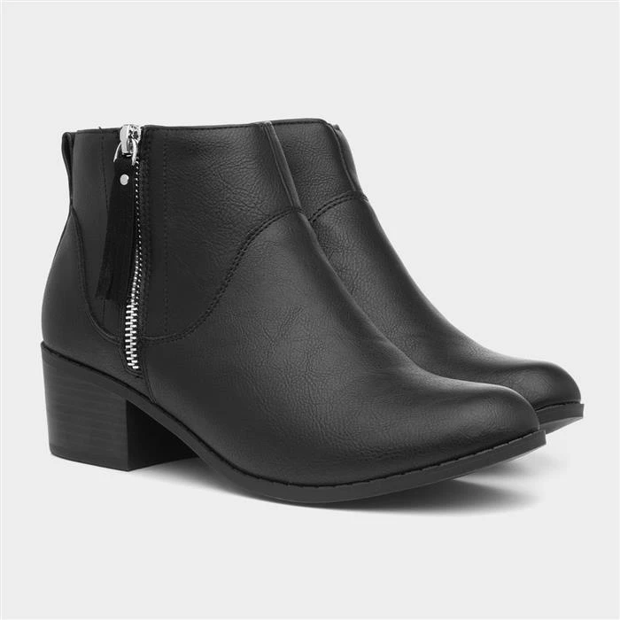 Lilley Maisy Womens Black Ankle Boot - Image 5