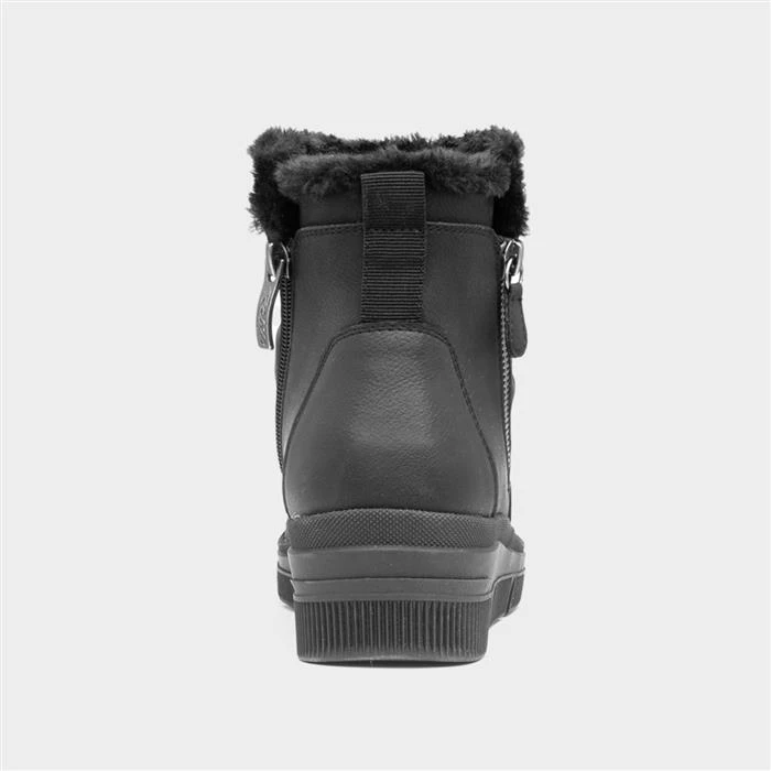 Relife Louise Womens Black Ankle Boot - Image 3