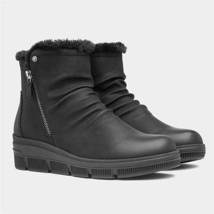 Relife Louise Womens Black Ankle Boot - Image 5