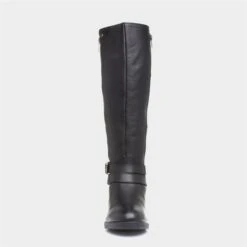 Lotus Jive Womens Black Leather High Leg Boot