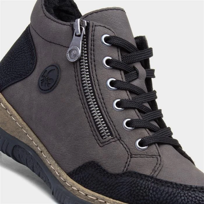 Rieker Schwartz Womens Brown Lace Up Boot - Image 4