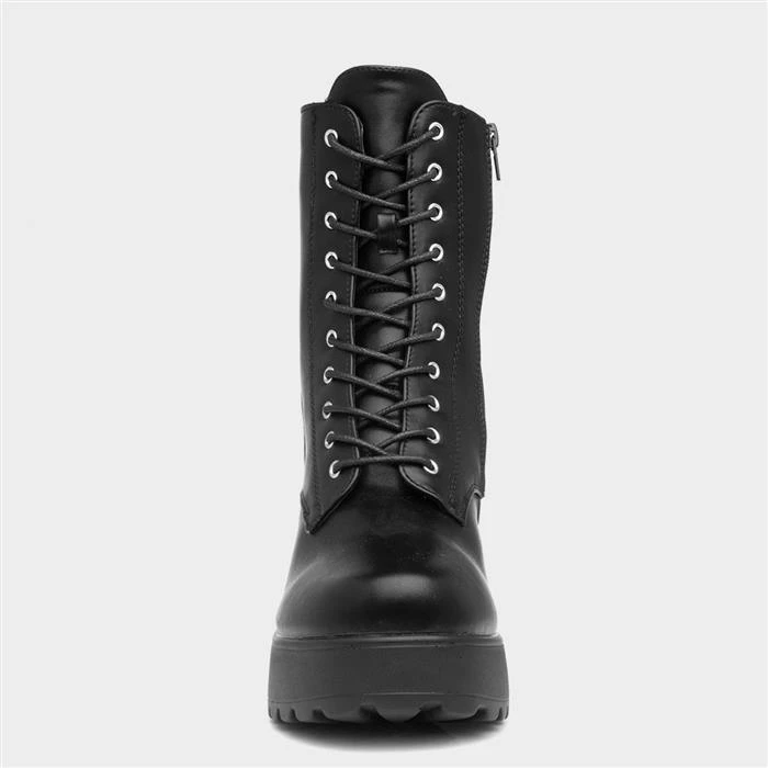 Sedai Sutton Womens Black Chunky Heeled Boot